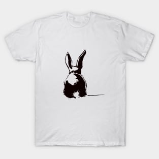 Black Bunny back T-Shirt